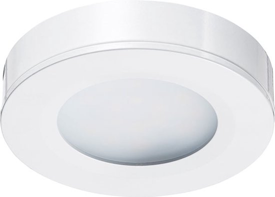 Ledisons Adria - 11 witte LED-opbouwspots met afstandsbediening - dimbaar - 3 jaar garantie - 2700K (extra warm-wit) - 200 Lumen 3W - IP44