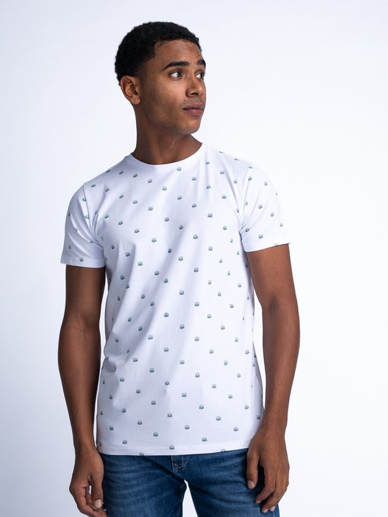 Petrol Industries - T-shirt imprimé intégral pour hommes Sundown - Wit - Taille S