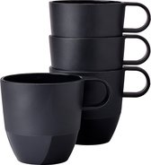 Mepal mok Silueta – 4x 300 ml – Koffiebeker – Nordic black