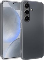 Hoesje Geschikt voor Samsung S24 Hoesje Siliconen Case Hoes - Hoes Geschikt voor Samsung Galaxy S24 Hoes Cover Case - Transparant