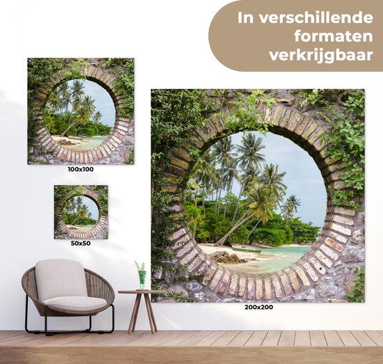 Sun-drenched Palm Poster – Zomerse Palmbomen Wanddecoratie