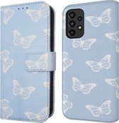 iMoshion Hoesje Geschikt voor Samsung Galaxy A33 Hoesje Met Pasjeshouder - iMoshion Design Bookcase smartphone - Blauw / Butterfly