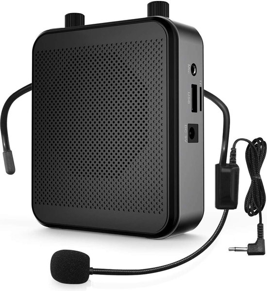 Spraakversterker - Stemversterker - Bluetooth - Oplaadbaar - Inclusief headset - Must have voor vergaderingen, muzikanten & conferenties!