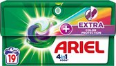 Dosettes de détergent Ariel 4 en 1 + Protection Extra des couleurs - 4 x 19 capsules - Pack économique