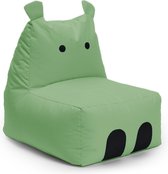 Pouf enfant LUMALAND Animal Line Hippopotamus - vert pastel