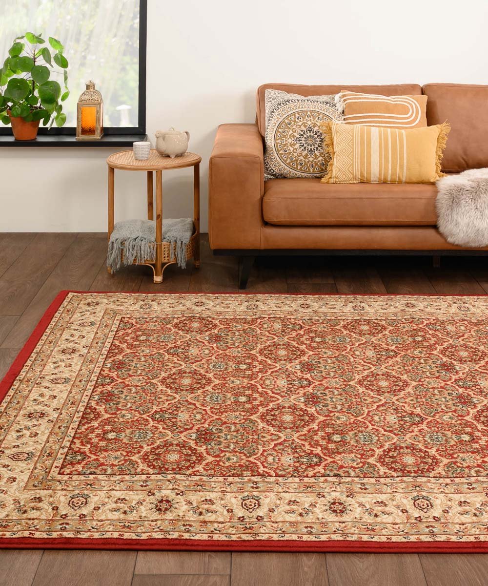 Tapeso Perzisch tapijt - Mirage Royal rood/beige 80x150