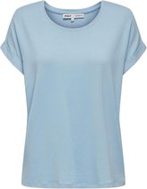 Only T-shirt Onlmoster S/s O-neck Top Noos Jrs 15106662 Clear Sky Dames Maat - S