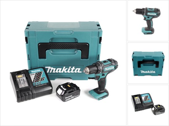 Makita DDF 482 RM1J accuboormachine 18V 62Nm in Makpac + 1x 4.0 Ah accu + lader