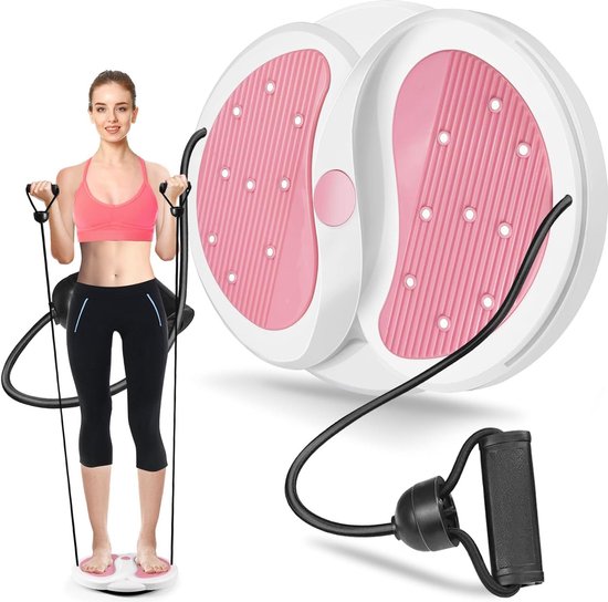 Tuyau de taille, disque de taille torsadé, aimant multifonction, massage, fitness, plateau tournant, planche d'équilibre avec cordon de serrage, taille, fesses, entraîneur de muscles abdominaux, équipement de fitness à domicile