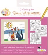 Fridolin Coloring Art Kit 4 Kleurplaten met Lijst 15x15 cm Rosina Wachtmeister