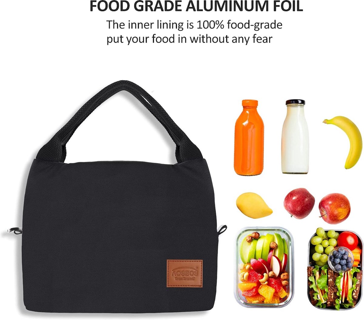 Stijlvolle Zwarte Corduroy Koeltas Voor Heren - Lichtgewicht 8,5L Lunchtas, Waterdicht, Opvouwbaar Voor Werk, School & Maaltijdpreps