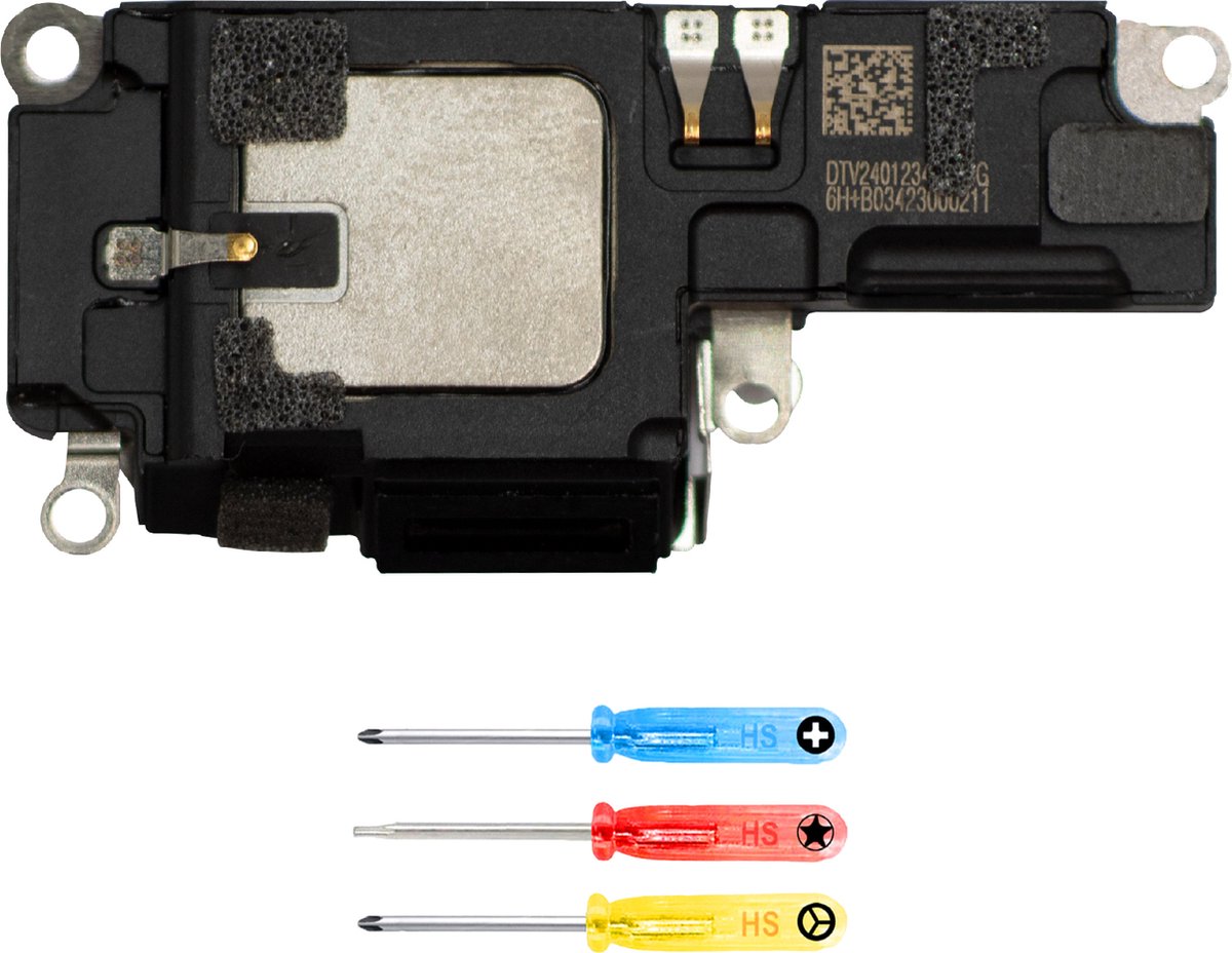 MMOBIEL Luidspreker voor iPhone 14 Pro - Luidspreker Reparatie - Telefoon Luidspreker Vervanging - Ringer, Buzzer Luidspreker Reparatie - Incl. flex kabel en schroevendraaier