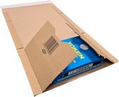 Ace Verpakkingen - Boekwikkelverpakking A4 - 25 stuks - Boekverpakking - Wikkelverpakking - 300 x 220 x 80mm - Karton - Extra stevigheid