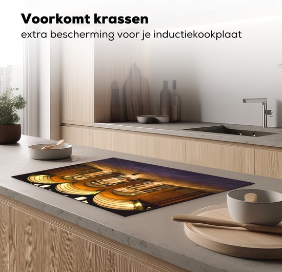 KitchenYeah® Inductie beschermer 76x51.5 cm - Teckel voor gebouw in Duitsland - Kookplaataccessoires - Afdekplaat voor kookplaat - Inductiebeschermer - Inductiemat - Inductieplaat mat