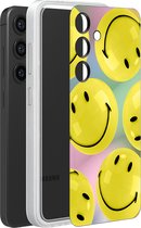 Origineel Samsung Galaxy S24 Plus Hoesje FlipSuit Case Smiley