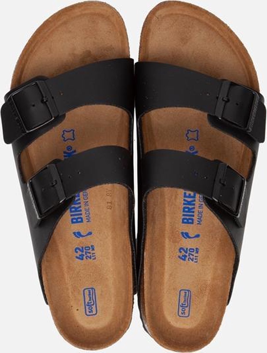 Birkenstock Arizona Slippers Zwart Zacht Voetbed Smal Maat 42 | bol.com