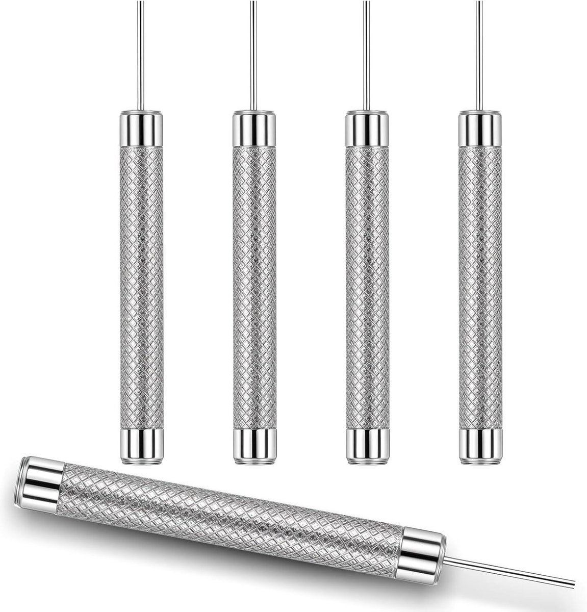 Simkaart uitwerpgereedschap - 5 stuks roestvrijstalen pinnen - Simkaart verwijderen - Universele simkaartdrager - Mobiele telefoon simkaartnaald