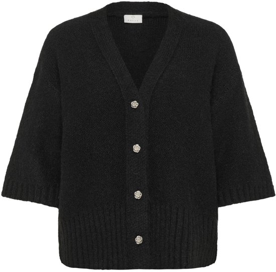 Kaffe Vest Kalabis Cardigan 10510680 100121 Deep Black Dames Maat - S