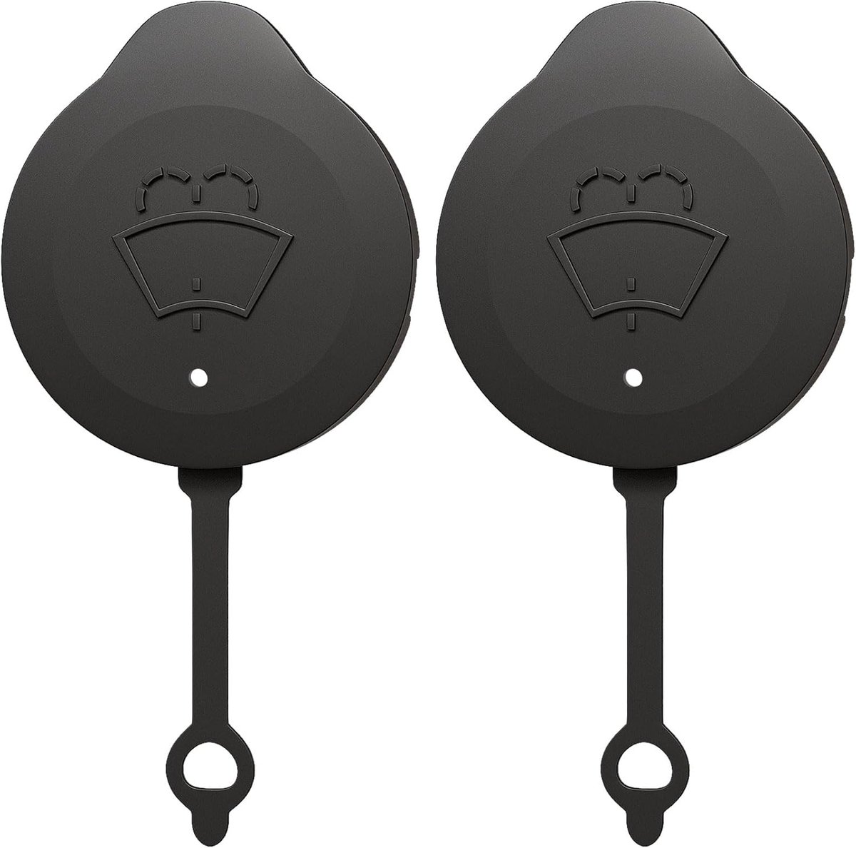 Image of 2 stuks ruitenwisserdeksel - deksel voor ruitensproeier - grijze kunststof afdekplaat voor ruitensproeier 289131HA3A - voor Nissan Sunshine 289131HB2A - voor Micra K13 2011-2016 - auto-accessoires - vervangingsonderdelen