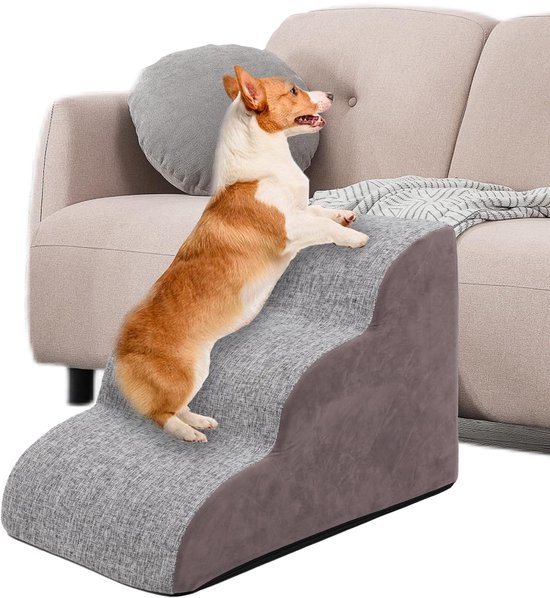 Hondentrap voor kleine honden, 33 cm H, 3-stappen