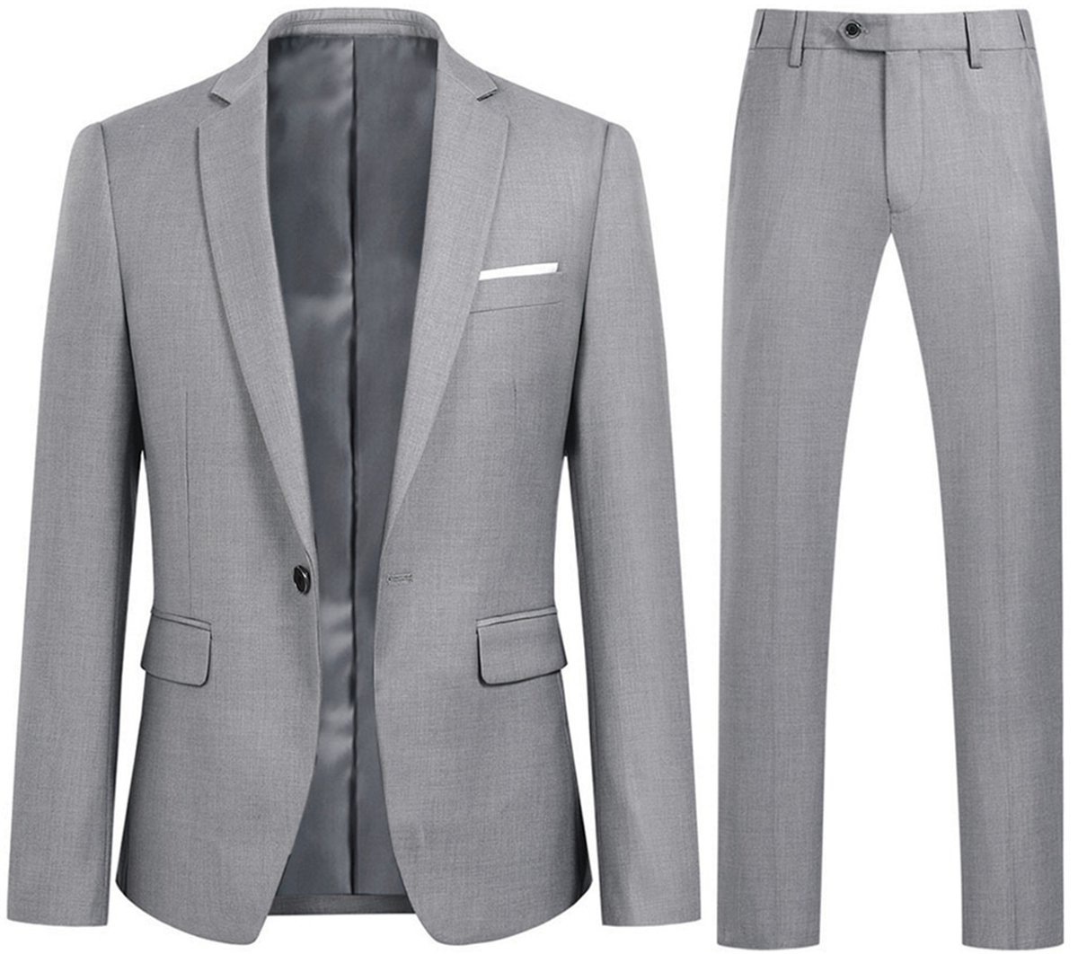 ALLTHEMEN Heren 2-Piece Suit - Zaken moderne casual jas pak - 2XL