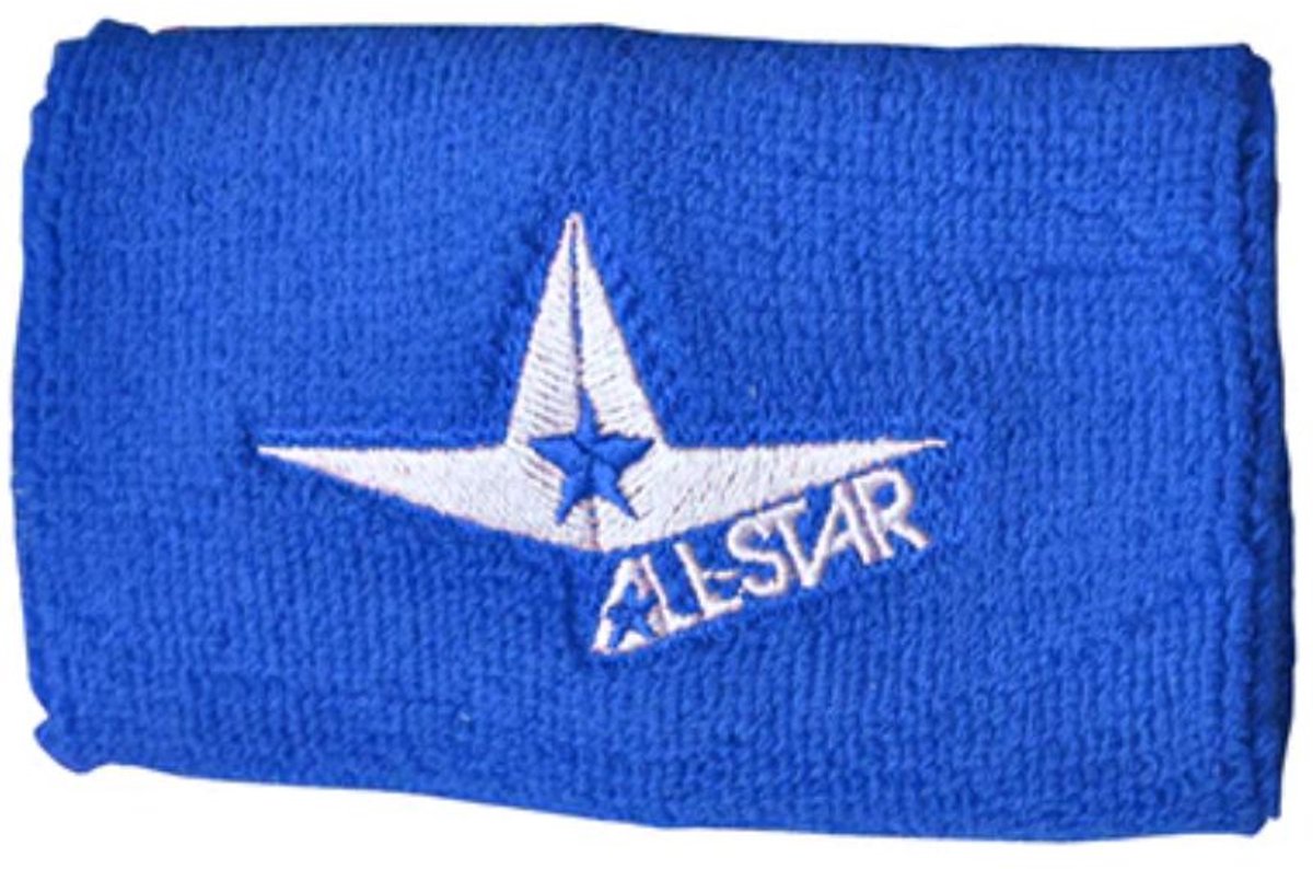All Star ASWB2009 Wrist Band Kleur Royal Wrist Band voor Sport Honkbal/Softball