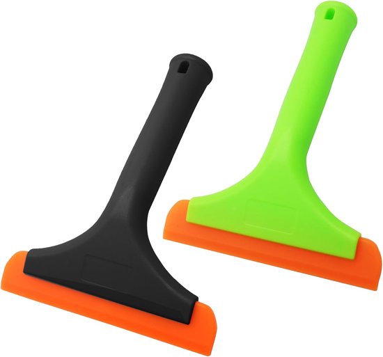 FOSHIO Allzweck Siliconen Raamwissers, kleine schermwissers voor auto, douchewissers, kleine wisser voor auto, raamreiniger badkamer, voorruitreinigingsgereedschap blauw