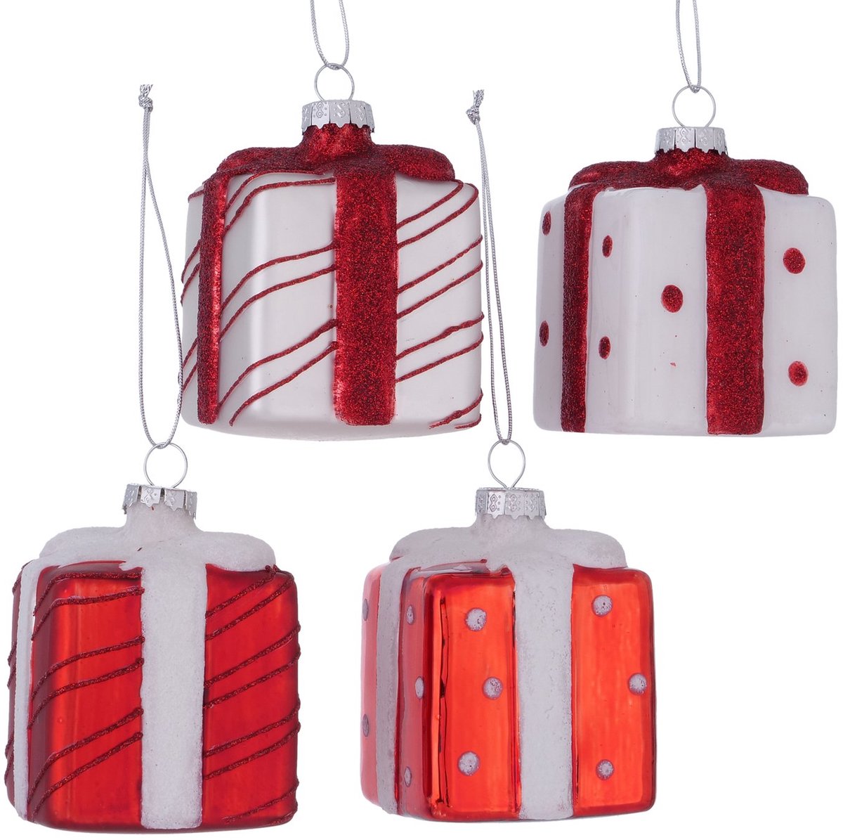 Kersthanger kado Gifties glas H9x6cm