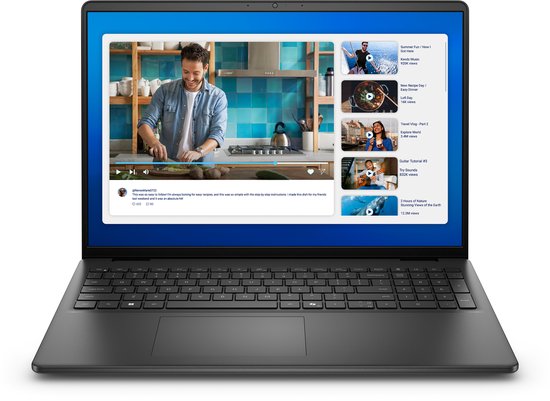 DELL DC16250 Intel Core 5 120U Laptop 40,6 cm (16") WUXGA 16 GB DDR5-SDRAM 512 GB SSD Wi-Fi 6 (802.11ax) Windows 11 Pro US International Zwart - Dell - Hoofdafbeelding