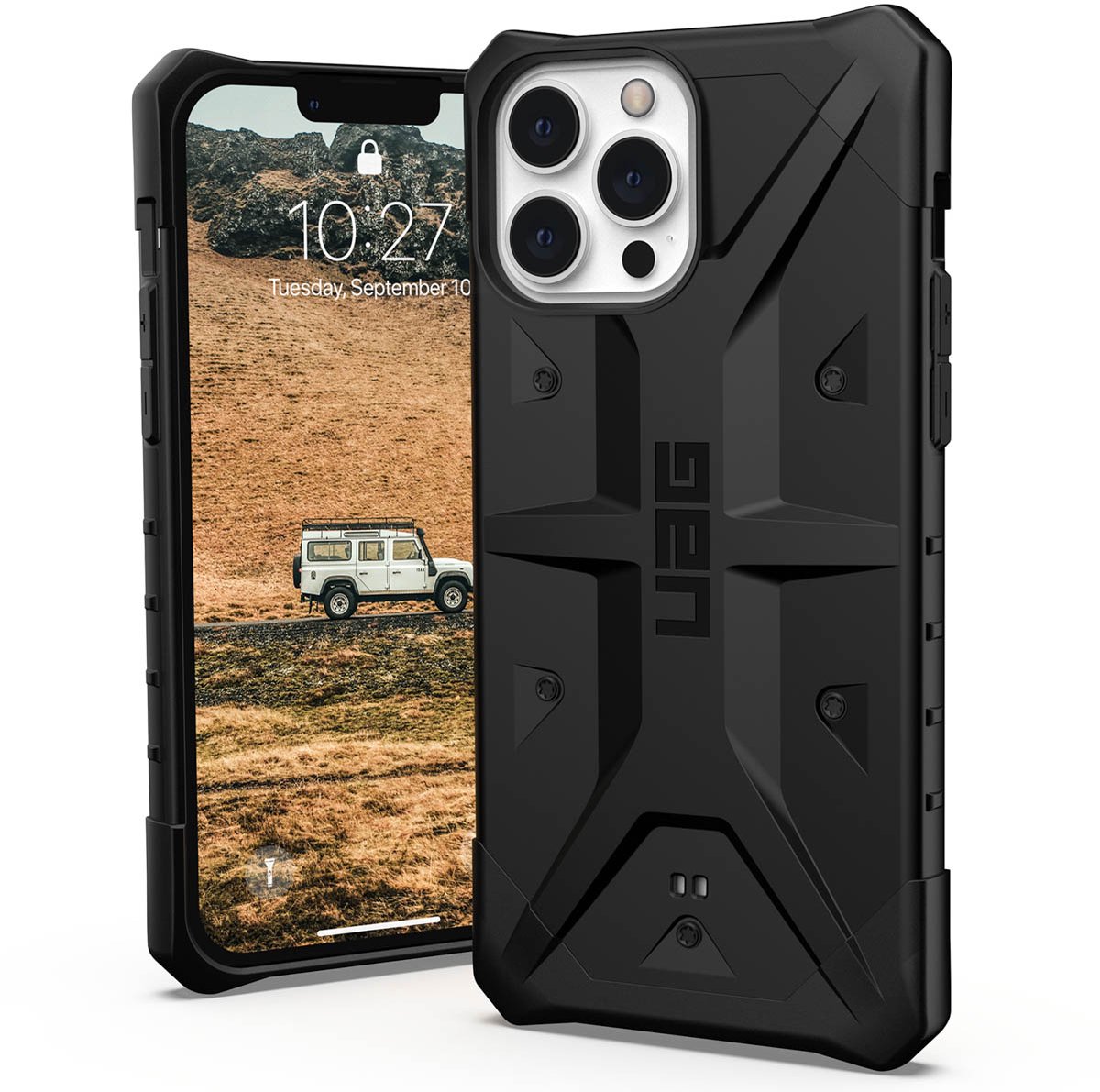 Urban Armor Gear Pathfinder Series iPhone 13 Pro Max Hoesje Zwart