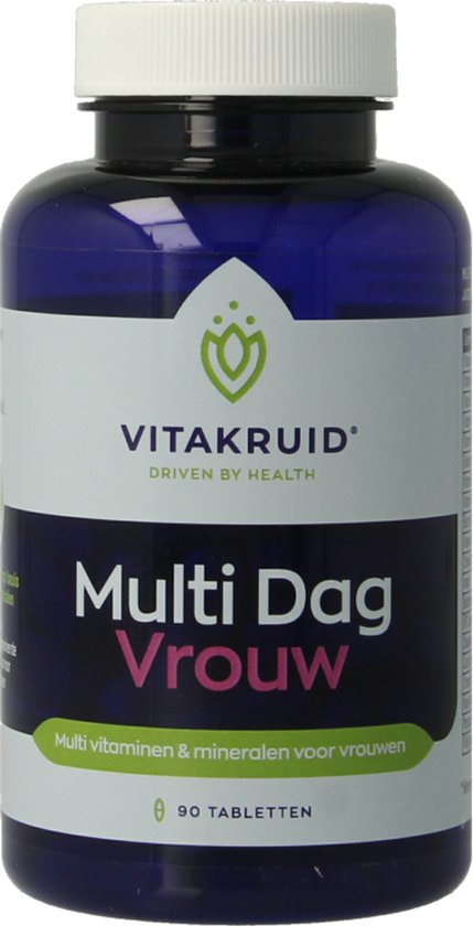 Vitakruid Multi Dag vrouw Voedingssupplement - 90 tabletten