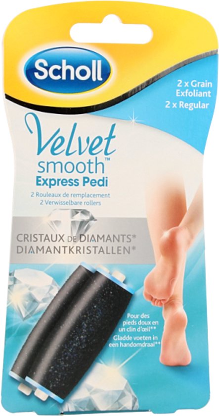 Scholl Velvet Smooth Regular Voetvijl - 2 Stuks - Vervangingsrollers Elektische Eeltverwijderaar - Eeltvijl - Eeltrasp