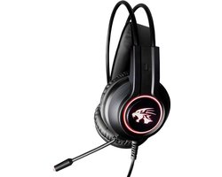 Gaming Headset – Stereo Headset met Dual 3,5 mm Jack + USB – 50 mm Drivers – RGB – Noise Cancelling – Geschikt voor PC, PS4, PS5, Xbox & Switch
