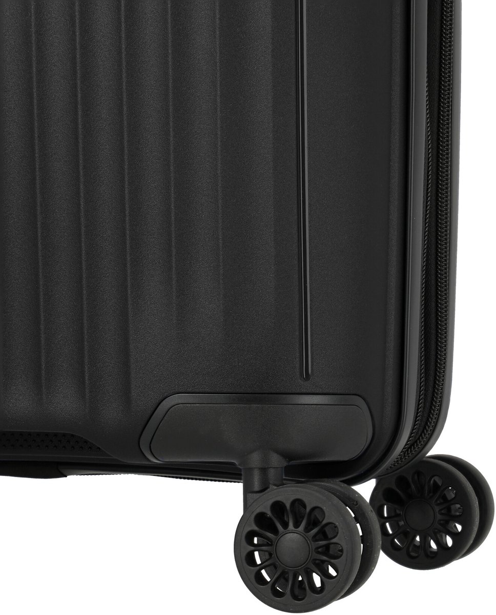 Travelite Koffer met 4 wielen, 3-delig, maten L/M/S, bagageserie Bali: ABS hardshell trolleys, koraalrood, Trolley Handgepäck (55 cm), Trolley met harde schaal met 4 wielen