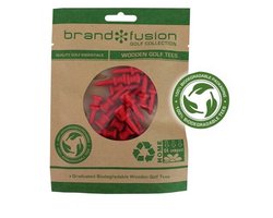 Brand Fusion Biodegradable Wooden Golf Tees 31mm 20 pack