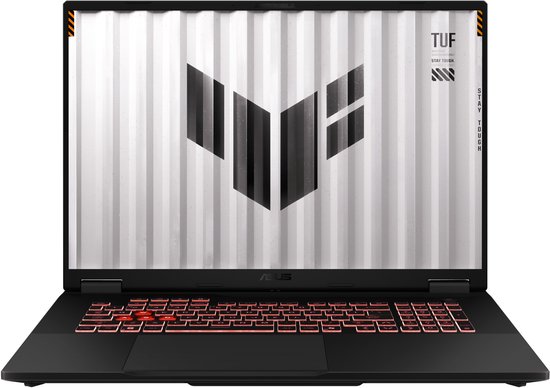 ASUS TUF Gaming A18 FA808UH-S8076W AMD Ryzen™ 7 260 Laptop 45,7 cm (18") Full HD+ 16 GB DDR5-SDRAM 512 GB SSD NVIDIA GeForce RTX 5050 Wi-Fi 6E (802.11ax) Windows 11 Home Nederlands Grijs - ASUS - Hoofdafbeelding