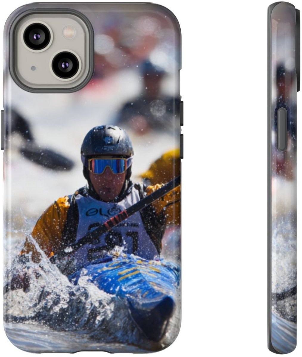 Kajakrace Actie Scène – Telefoonhoesje Geschikt voor iPhone 14