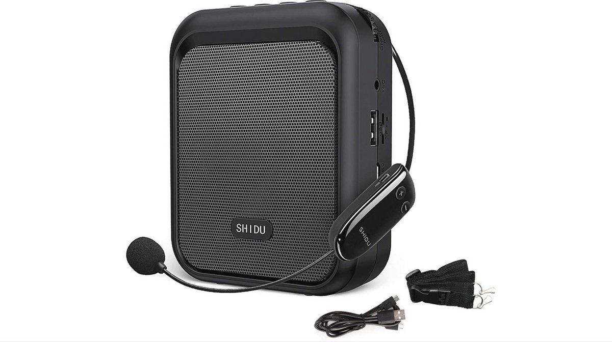 WNHB® Draagbare Mini Stemversterker met Bluetooth - Inclusief UHF Draadloze Microfoon - Ideaal voor Leraren en Coaches