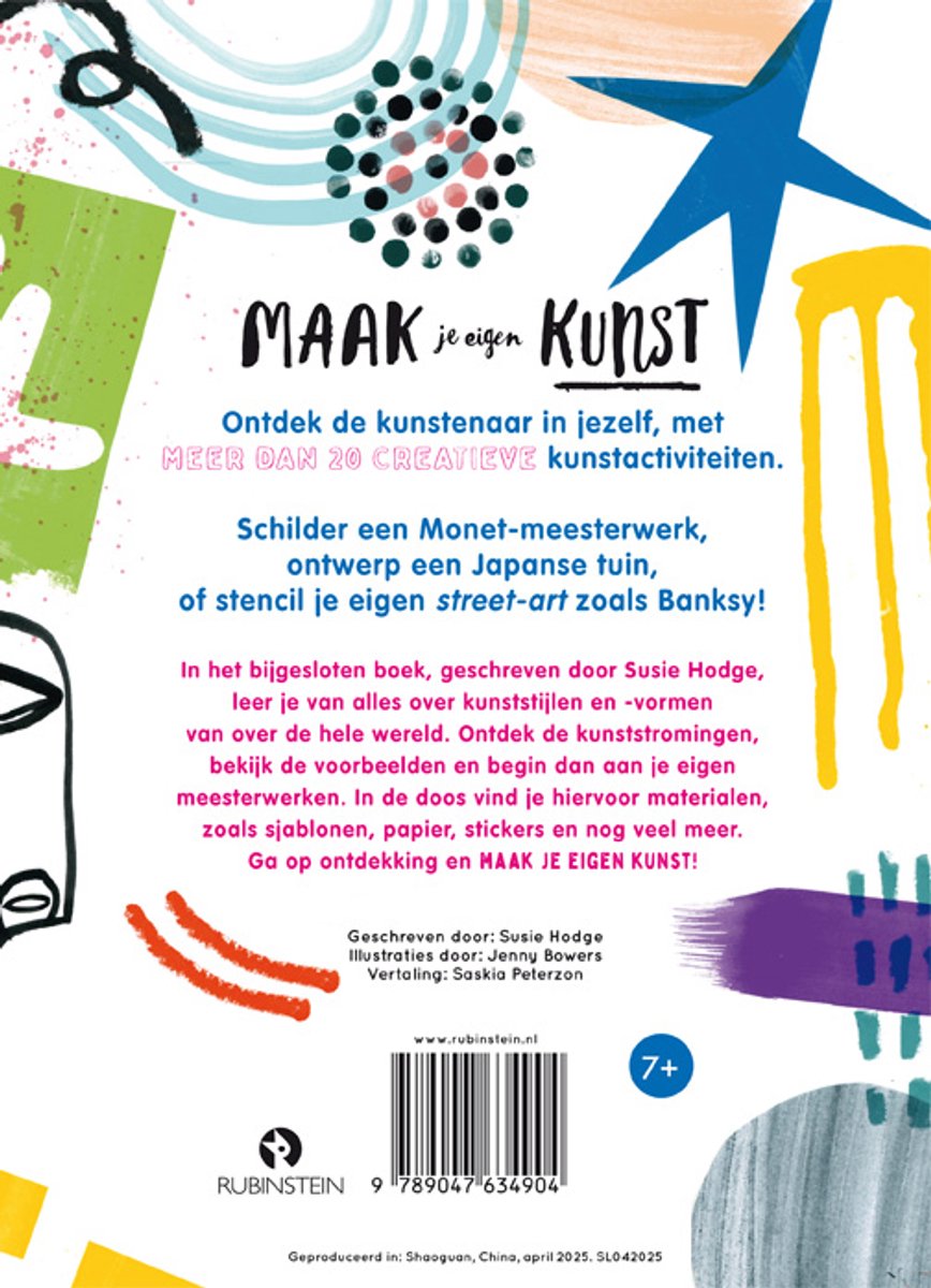 Maak je eigen kunst - back cover
