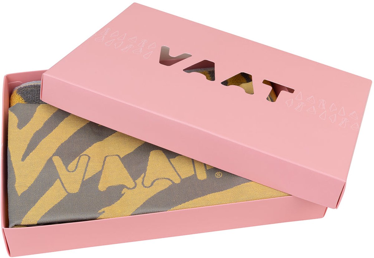 Gift set zebra lichtgeel / lichtgrijs