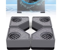 4-delige anti-vibratie pads voor wasmachines om te voorkomen dat de wasmachine en droger bewegen, om geluids- en trillingsoverdracht te voorkomen, anti-vibratie stabilisator steunvoeten (toename van 1,8 inch)