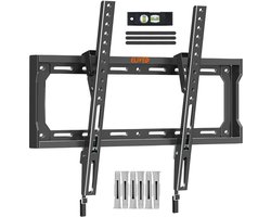 ELIVED TV-muurbeugel Kantelbare tv-muurbeugel voor de meeste 26-60 inch platte en gebogen LED-, LCD-, OLED- en plasma-tv's tot 45 kg met maximale VESA-breedte van 400x400 mm, EV3036