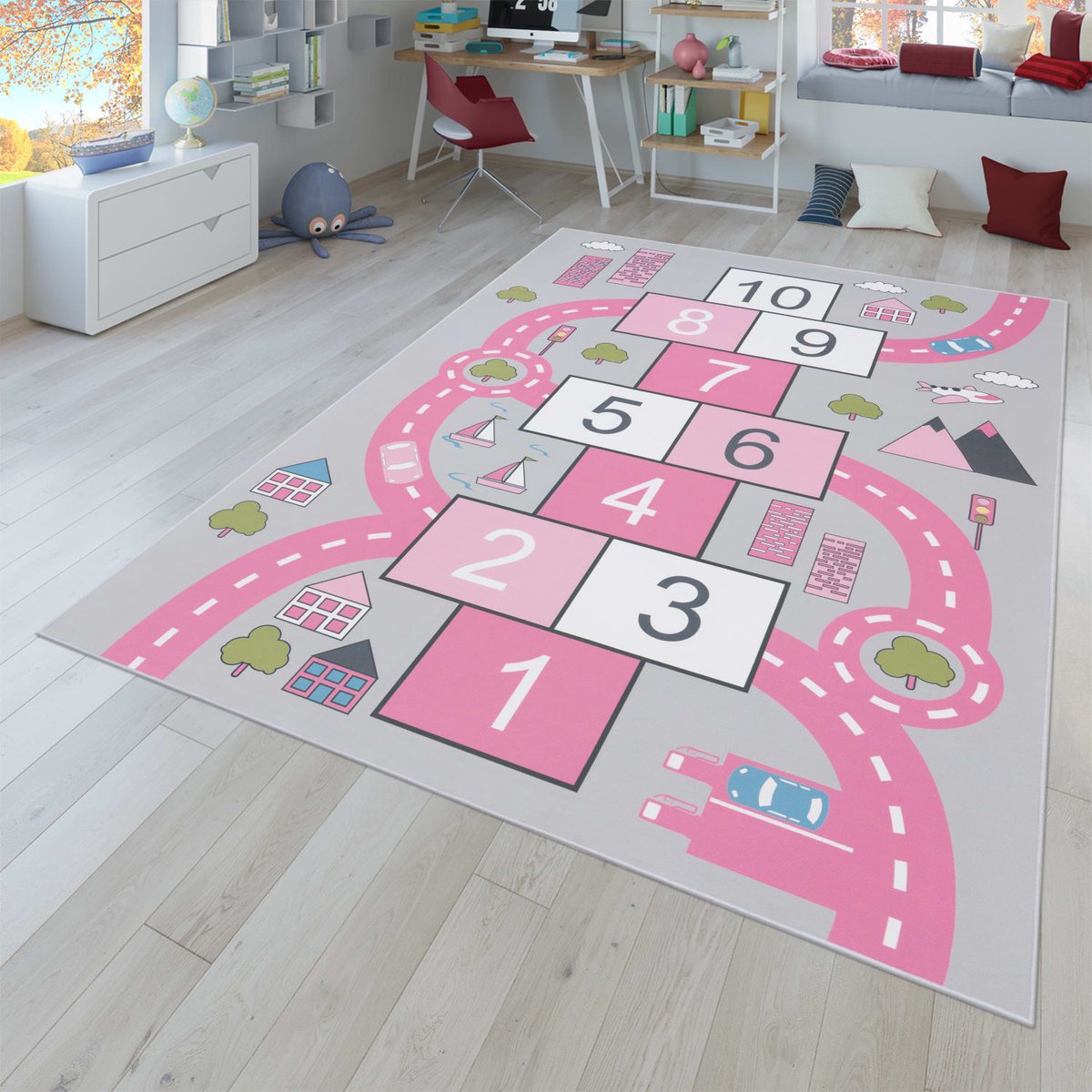Kinderkamertapijt tapijt jongen meisje kinderkamertapijt baby antislip straat