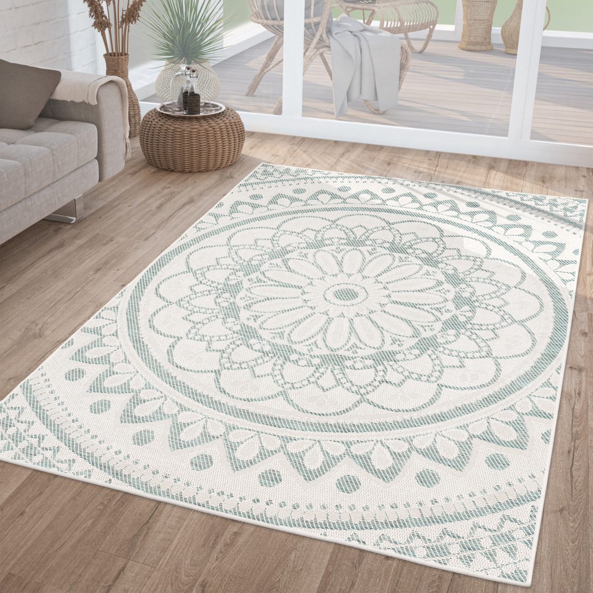 Binnen- en buitentapijt weerbestendig tuin oosters marokkaans boho-ontwerp