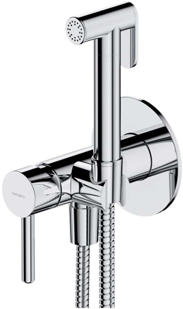 OMNIRES Y - Inbouw bidetkraan, met sproeier, inbouwdeel, chroom SYSYBI2CR