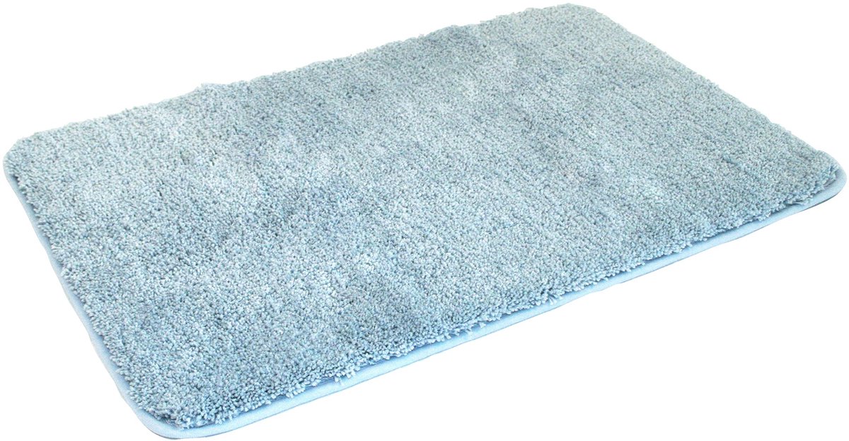 Kinzler J-10004/16 lichtblauwe badmat, microvezel, 50x80 cm