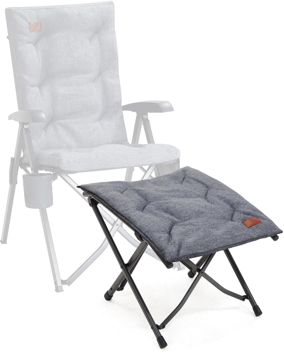 ALTIJD GEAVANCEERD Voetenbank Voetsteun Opvouwbare opvouwbare kruk met een hoogte van 47 cm Opvouwbare kruk Gevoerde voetensteun voor fauteuil Tuin- en balkonstoel