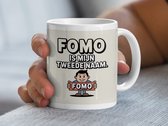 FOMO Is Mijn Tweede Naam Mug, Grappige Angstige Spreuk Mug, Populaire Etsy Mok, Unieke Mok, Cadeau voor FOMO Fan