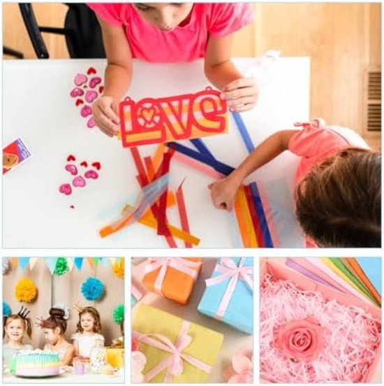 VGOODALL 100 vellen zwart zijdepapier, tissuepapier, 50 cm x 35 cm, knutselpapier, cadeaupapier voor geschenkverpakking, verjaardagsfeest, bruiloft