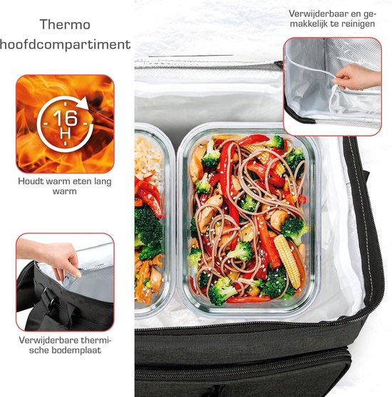 RFWR® Opvouwbare Koeltas 25L/45L/52L - Koelbox met 16u Koelfunctie en Draagriemen - Ideale Picknicktas voor Buitenactiviteiten van RFWR — afbeelding 4